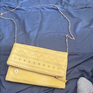 Yellow Chain Strap Women's Bag